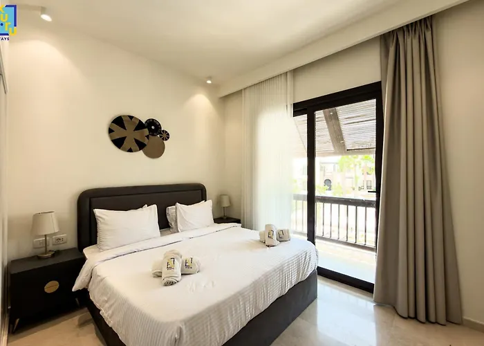 شقة The 2bdr Sunlit Poolview Ancient Sands الغردقة